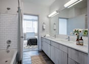 Thumbnail 4 of 43 - Modern Bathroom at 747 Apartments, Indianapolis, Indiana