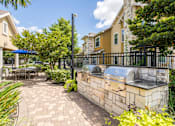 Thumbnail 35 of 61 - Brick Patio with a Grill at Avenues at Tuscan Lakes, League City, Texas