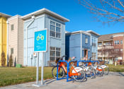 Thumbnail 25 of 28 - bicycle rental station at CityView, North Kansas City, MO, 64116