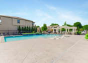 Thumbnail 39 of 46 - Poolside Landscape at Prairie Pines Townhomes, Kansas, 66226