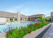 Thumbnail 33 of 46 - Poolside Green Space at Prairie Pines Townhomes, Shawnee, KS, 66226