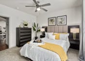 Thumbnail 41 of 49 - Bedroom With Ceiling Fan at Discovery at Kingwood, Kingwood, TX, 77339