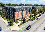 Thumbnail 62 of 100 - Street View of Parking Lot at Edge 35 Apartments, Indianapolis, IN