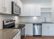 Thumbnail 53 of 100 - Functional Kitchen Space at Edge 35 Apartments, Indianapolis, IN, 46203