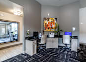 Thumbnail 33 of 47 - Desk with computer at Grand Villas at Cinco Ranch, Katy, TX, 77494