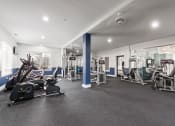 Thumbnail 37 of 61 - exercise machines in fitness center at The Greyson, Hilliard, 43026