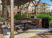 Thumbnail 6 of 61 - picnic tables and grill at The Greyson, Ohio, 43026