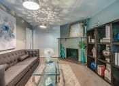 Thumbnail 12 of 19 - Fireplace Lounge at London House Apartments, Lenexa, Kansas