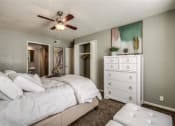 Thumbnail 19 of 19 - bedroom with grey carpet and natural light at London House Apartments, Lenexa, Kansas