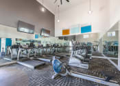 Thumbnail 23 of 27 - a gym with cardio machines and a glass walled room with cardio equipment  at Butternut Ridge, North Olmsted, OH