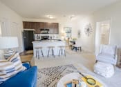 Thumbnail 4 of 62 - Living And Kitchen View at Overland Park, Pickerington, 43147