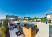 Thumbnail 4 of 64 - grill area next to pool  at Overland Park, Pickerington, OH, 43147