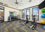 Thumbnail 18 of 64 - exercise machines in fitness center at Overland Park, Ohio, 43147
