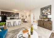 Thumbnail 35 of 64 - living room with view of kitchen at Overland Park, Pickerington, OH, 43147