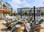 Thumbnail 10 of 59 - Outdoor Firepit Patio at Penn Circle, Carmel, Indiana