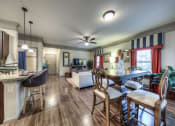 Thumbnail 15 of 29 - dining room and kitchen in apartment