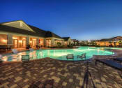 Thumbnail 4 of 29 - pool at dusk