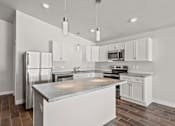 Thumbnail 25 of 40 - Interior Kitchen of Lakeside Apartments