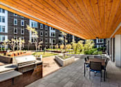 Thumbnail 3 of 36 - Courtyard with barbecues, table and chairs