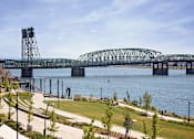 Thumbnail 26 of 36 - Interstate 5 bridge viewed to the southeast