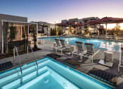 Thumbnail 2 of 26 - a view of the pool at the resort at Luma at El Corazon Apartments, Oceanside, CA