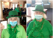 Thumbnail 34 of 59 - people wearing masks deinking coffee at Savannah Grand of Sarasota, Sarasota, FL, 34238