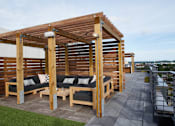 Thumbnail 104 of 113 - Rooftop Shaded Lounge at The Audubon New Haven, New Haven, CT, 06511