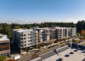 Thumbnail 2 of 27 - an aerial view of an apartment building in a city at Latitude 47, University Place