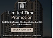 Thumbnail 1 of 18 - A promotional image for a limited time offer on 2-bedroom suites.