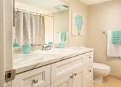 Thumbnail 17 of 33 - a bathroom with a white sink and a toilet at Fairways of Inverrary, Lauderhill, 33319