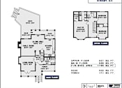 Thumbnail 64 of 64 - a floor plan for a house with two floors and a garage