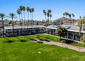 Thumbnail 96 of 96 - A large building with a green lawn in front of it at Presidio Palms Apartments, Tucson