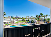 Thumbnail 74 of 95 - Balcony overlooking the pool areaat Presidio Palms Apartments, Arizona