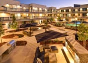 Thumbnail 6 of 25 - courtyard with view of firepit and BBQ grill area
