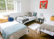 Thumbnail 11 of 46 - a bedroom with three beds