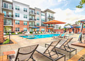 Thumbnail 23 of 53 - Resort style pool with sundeck and cabanas at Inwood at Renaissance Square Apartments, New Jersey, 08053