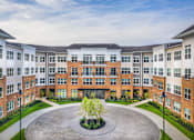 Thumbnail 53 of 53 - Courtyard with circular driveway and central landscaping at Inwood at Renaissance Square Apartments, Marlton, 08053