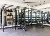 Thumbnail 21 of 44 - a view of the weights area in the gym