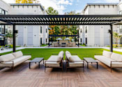 Thumbnail 2 of 30 - Patio with couch at The Lawrence, Parsippany, NJ