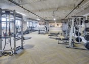 Thumbnail 18 of 80 - the gym at the flats at big tex apartments