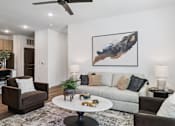 Thumbnail 33 of 46 - Living Room Interior at The Liliana Apartment Homes, Pooler, 31322