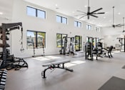Thumbnail 3 of 46 - A spacious gym at The Liliana Apartment Homes, Georgia
