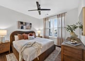Thumbnail 11 of 39 - Contemporary Bedroom at The Landing at Lemay Apartments, Colorado