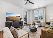 Thumbnail 10 of 39 - Modern Decorated Living Room