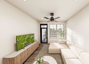 Thumbnail 4 of 19 - Spacious Living Room at Heritage on Hover Apartments, Colorado, 80503