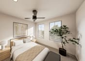 Thumbnail 8 of 19 - Primary Bedroom at Heritage on Hover Apartments, Colorado