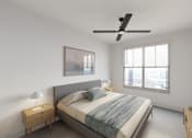 Thumbnail 17 of 23 - Bedroom With Ceiling Fan at The Liliana Apartment Homes, Pooler, 31322