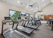 Thumbnail 30 of 68 - A gym with treadmills and exercise bikes. at The Sophia, Venice, FL