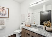 Thumbnail 55 of 105 - Bathroom With Bathtub at The Pullman Luxury Apartments, Atlanta, Georgia