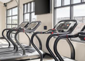Thumbnail 22 of 46 - a row of cardio machines in a gym at Alta25, Monument, Colorado, 80132